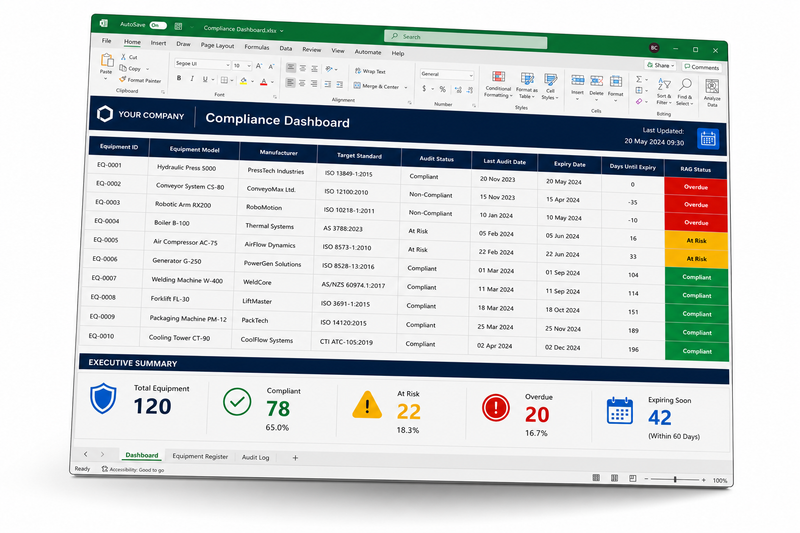 Industrial Equipment & Regulatory Compliance Tracker